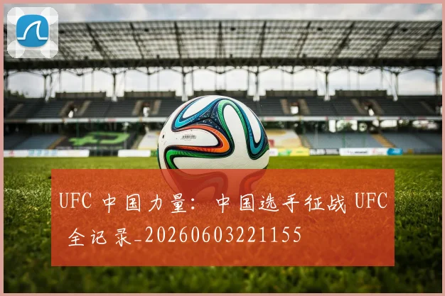 UFC 中国力量：中国选手征战 UFC 全记录_20260603221155
